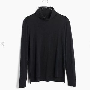 MADEWELL Whisper Cotton Turtleneck black